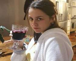 Jessica Edwards consuming alcohol